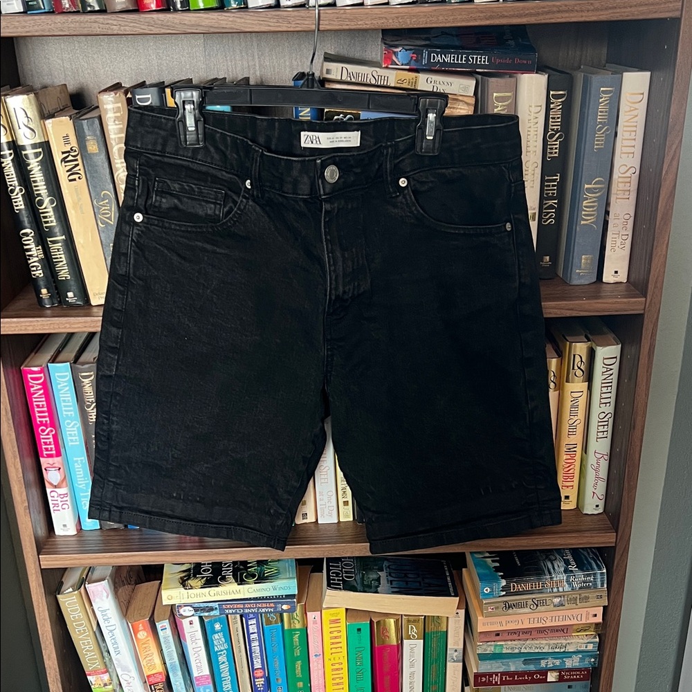 Zara Black Denim Jean Shorts - Men's Size 34